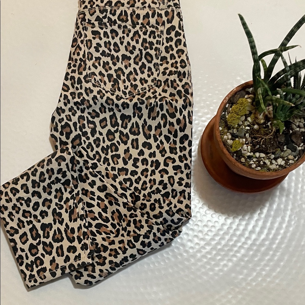 Design Lab Lord & Taylor Animal Print Trousers